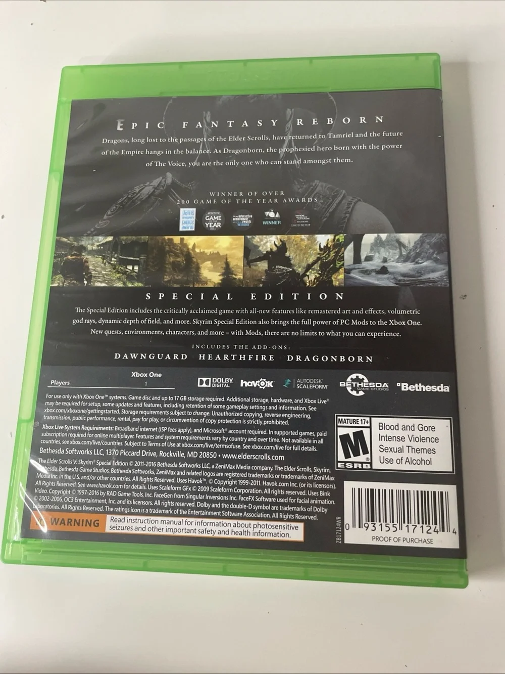 The Elder Scrolls V: Skyrim Special Edition - Microsoft Xbox One